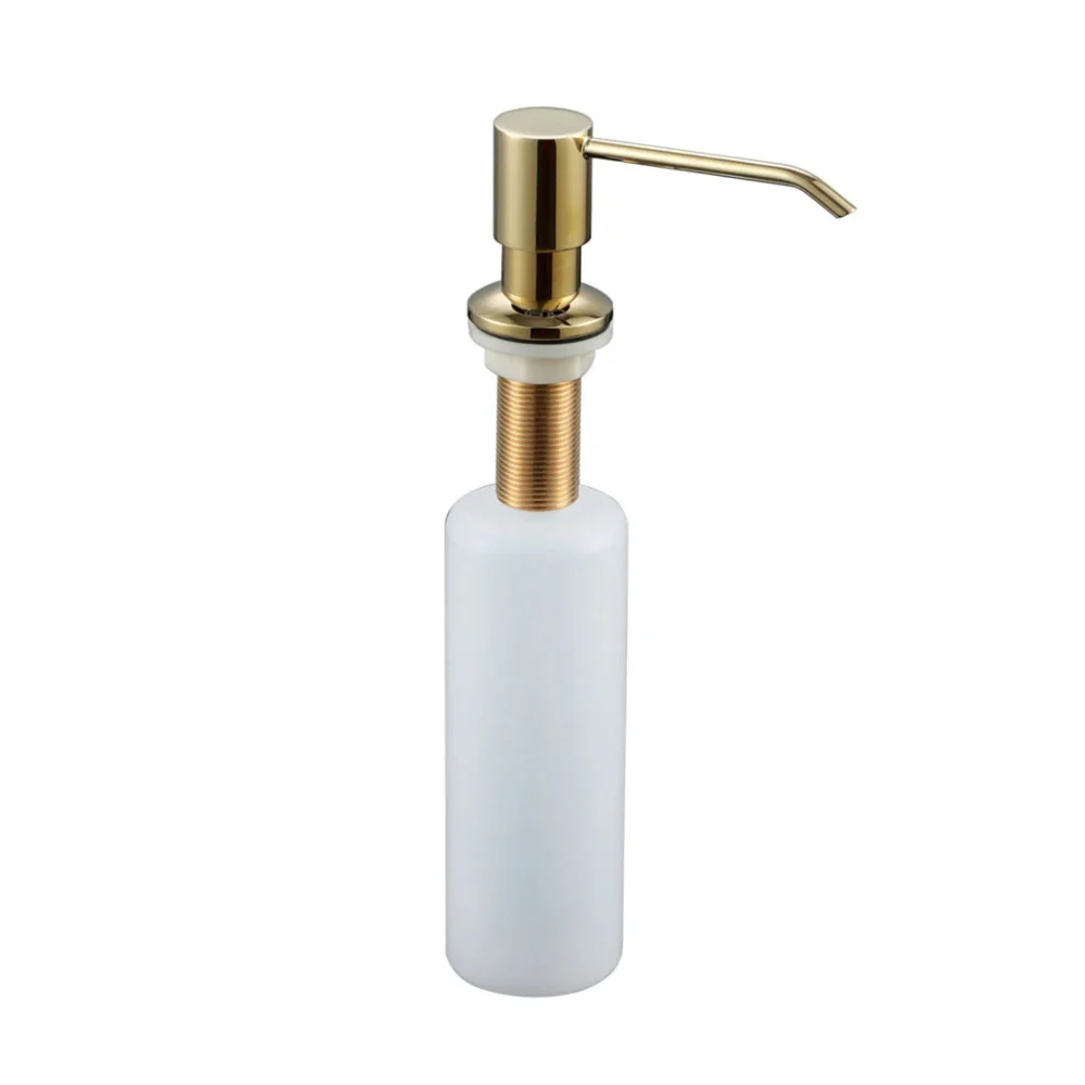 1810 Gold Brass Integrated Soap Dispenser