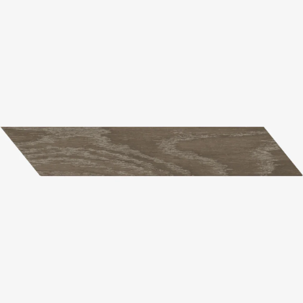 Avana Chevron Chocolate Porcelain Tile 8 x 40cm - Image 2