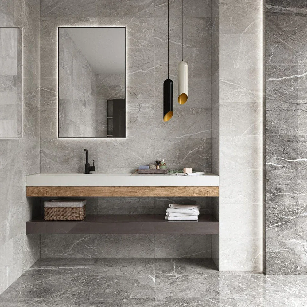 Berlin Light Grey Wall Tile 30 x 60cm