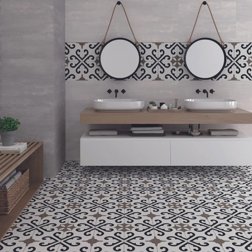 Derventio Grey Porcelain Tile 45 x 45cm - Image 2