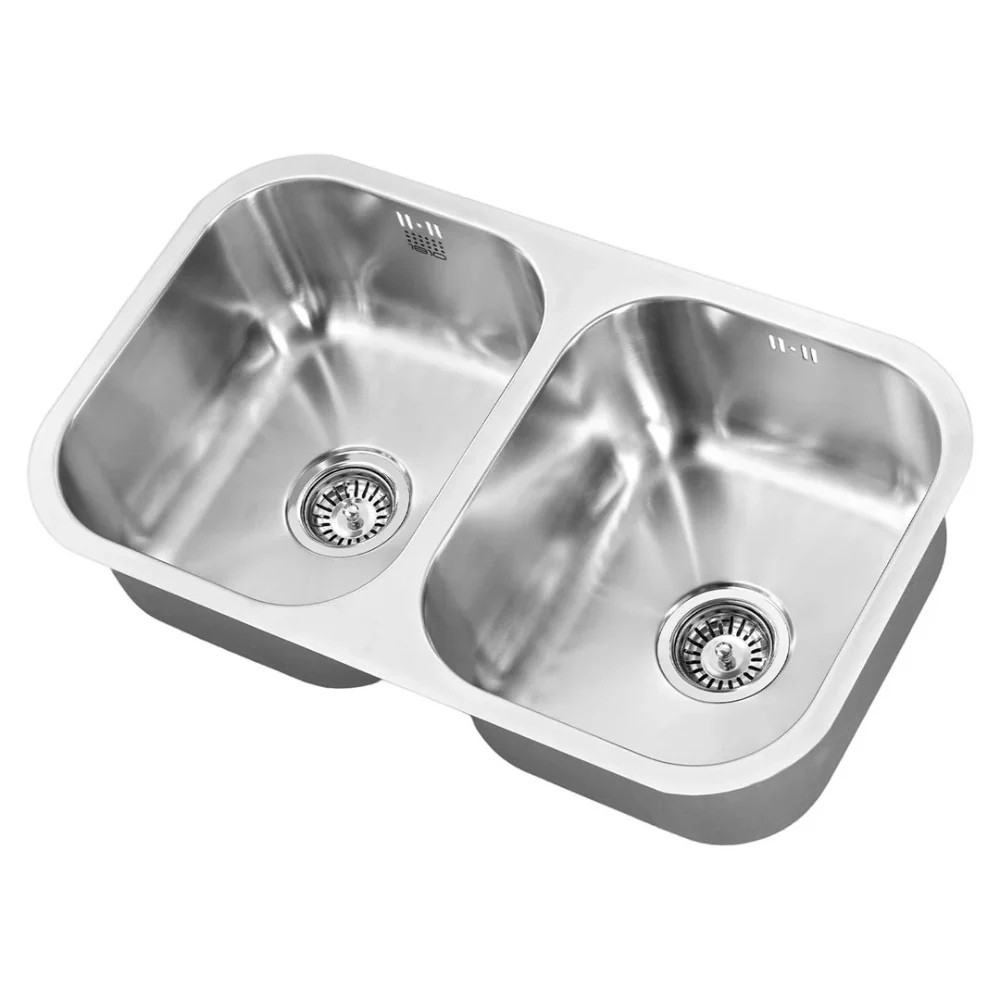ETRODUO 340/340U Stainless Steel Undermount Double Bowl Sink