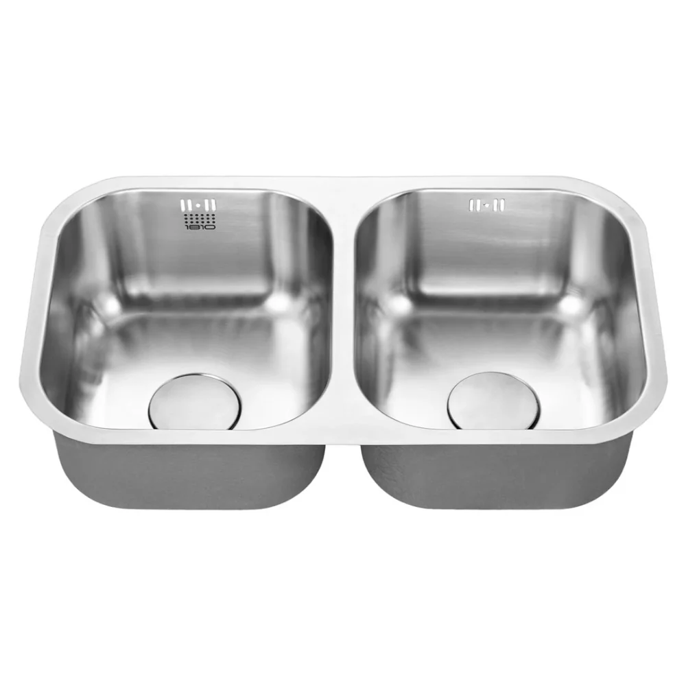 ETRODUO 340/340U Stainless Steel Undermount Double Bowl Sink - Image 2