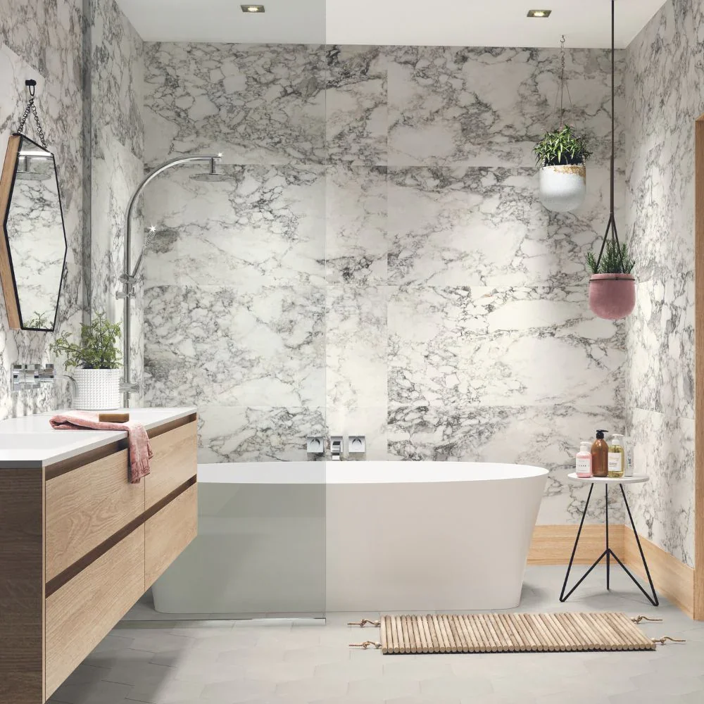 Etruscan White Porcelain Tile 60 x 120cm - Image 3