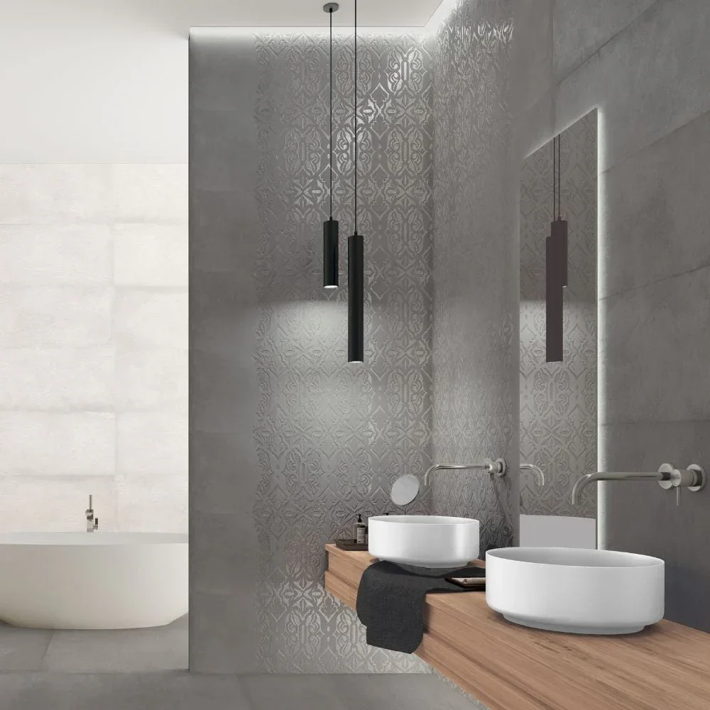 Flair Positive Carbon Decor Porcelain Tile 40 x 120cm