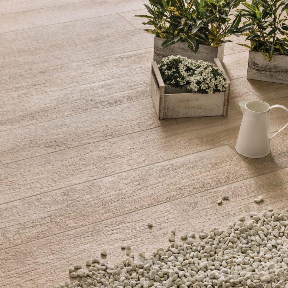 Forest Wood Beige Porcelain Tile 7.5 x 45cm - Image 2