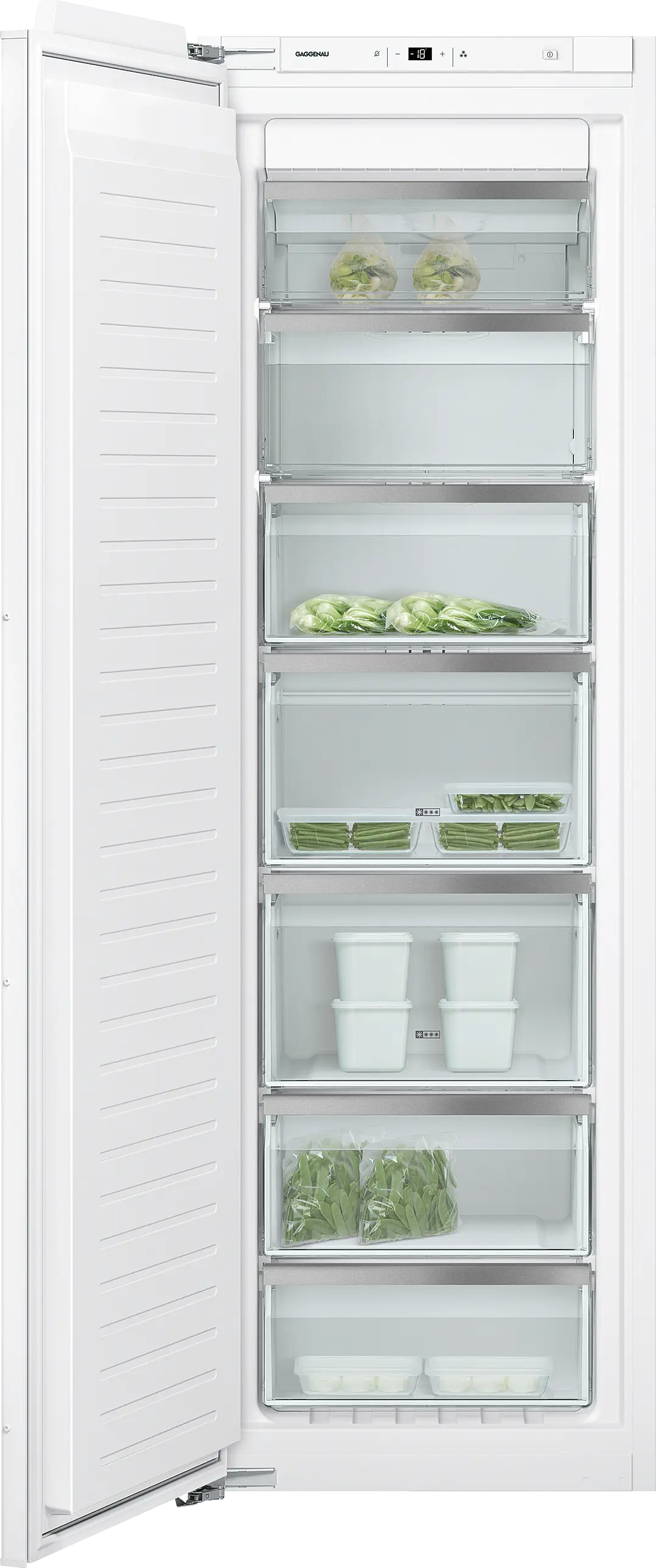 Gaggenau 200 series Freezer -RF282305- 177.2 x 55.8 cm soft close flat hinge