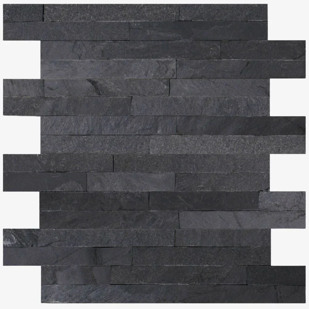Imperial Black Riven Cladding 10 x 40cm - Image 2