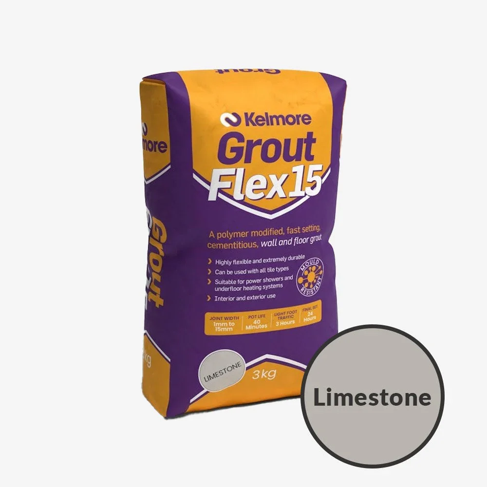 Kelmore Flex15 Wall & Floor Coloured Tiling Grout | 3kg - Image 10