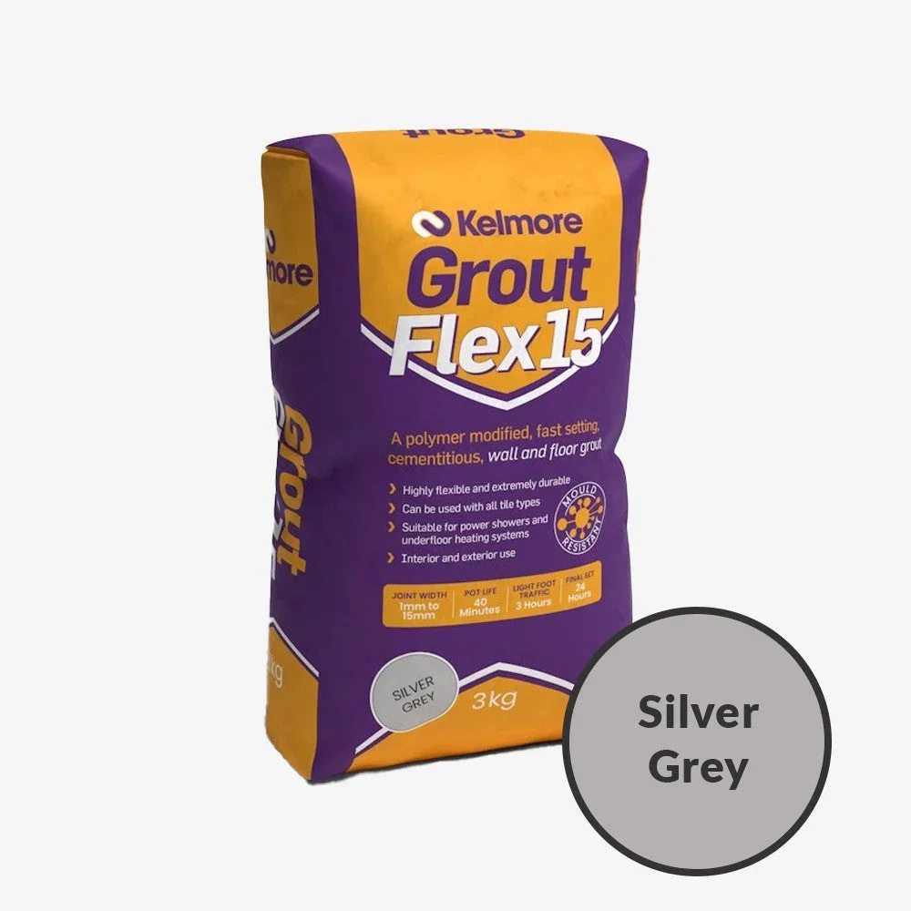 Kelmore Flex15 Wall & Floor Coloured Tiling Grout | 3kg - Image 15