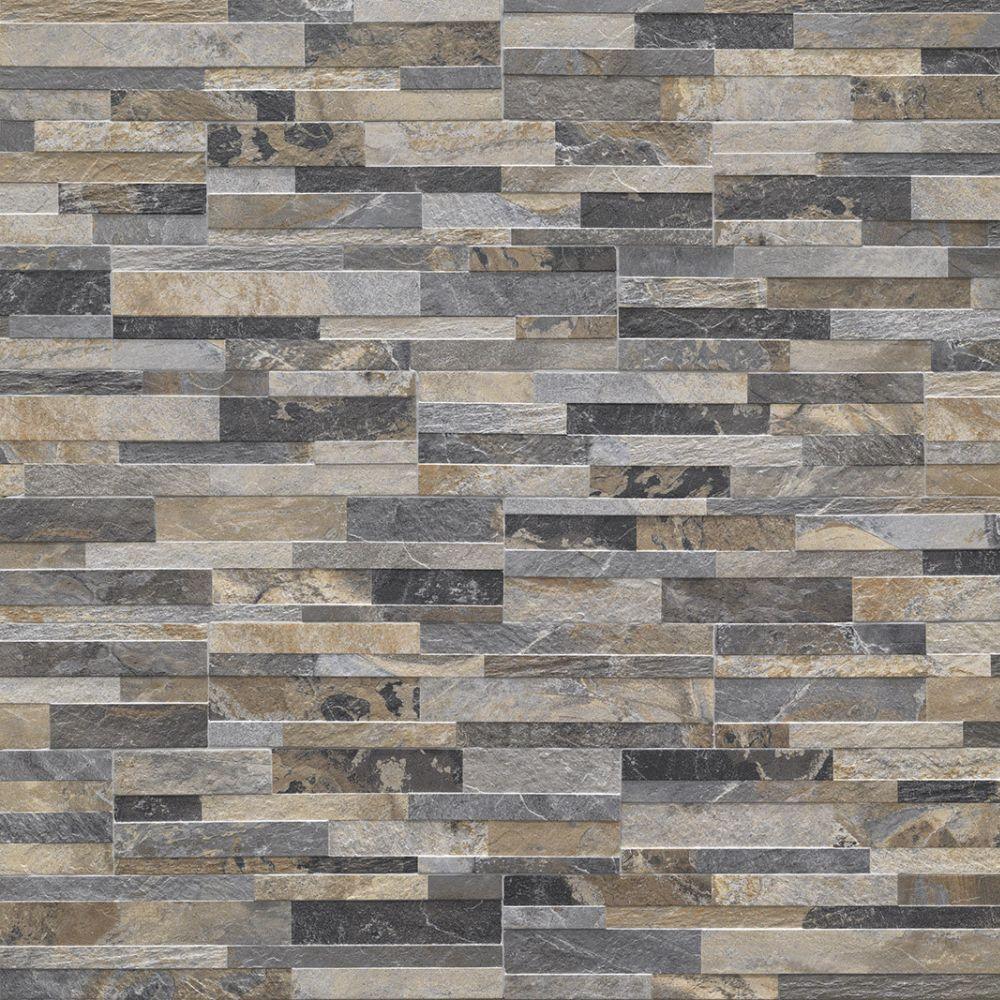 Kube Multicolor Split-Faced Porcelain Tile 15 x 61cm - Image 2