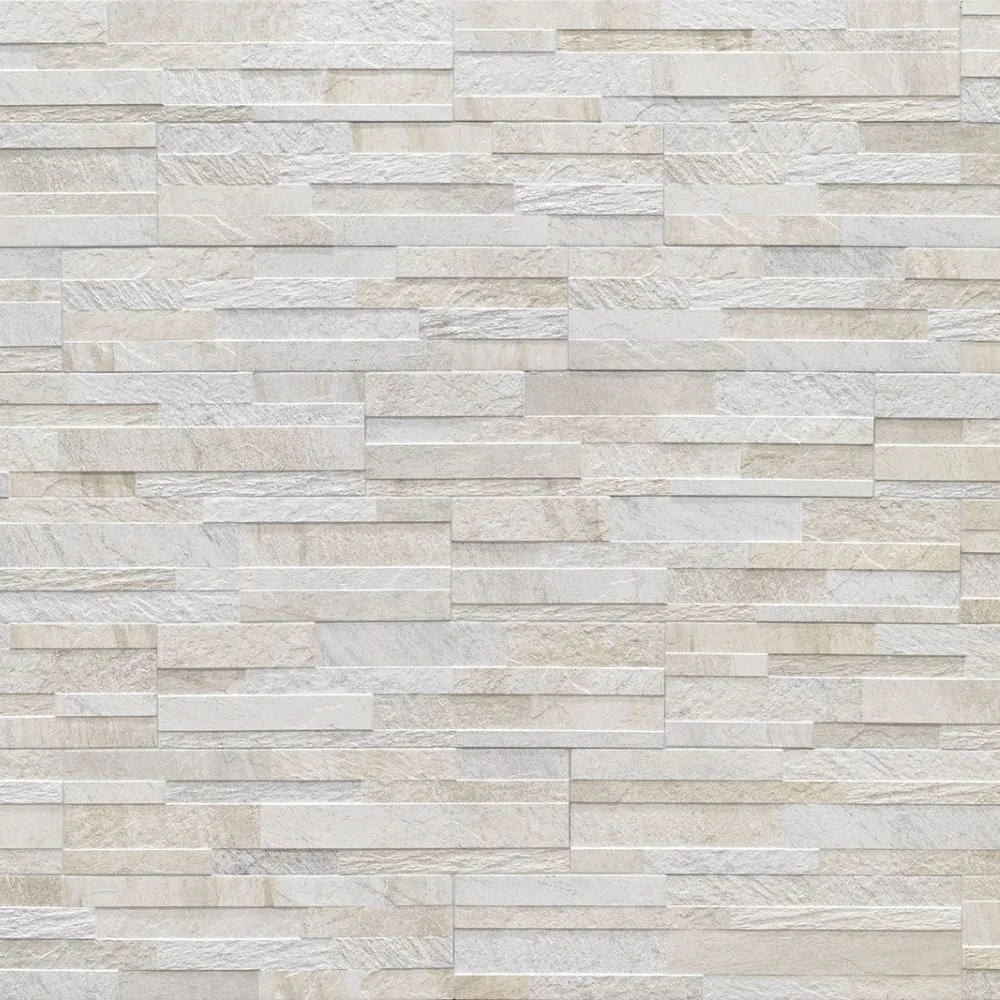 Kube White Split-Faced Porcelain Tile 15 x 61cm - Image 2
