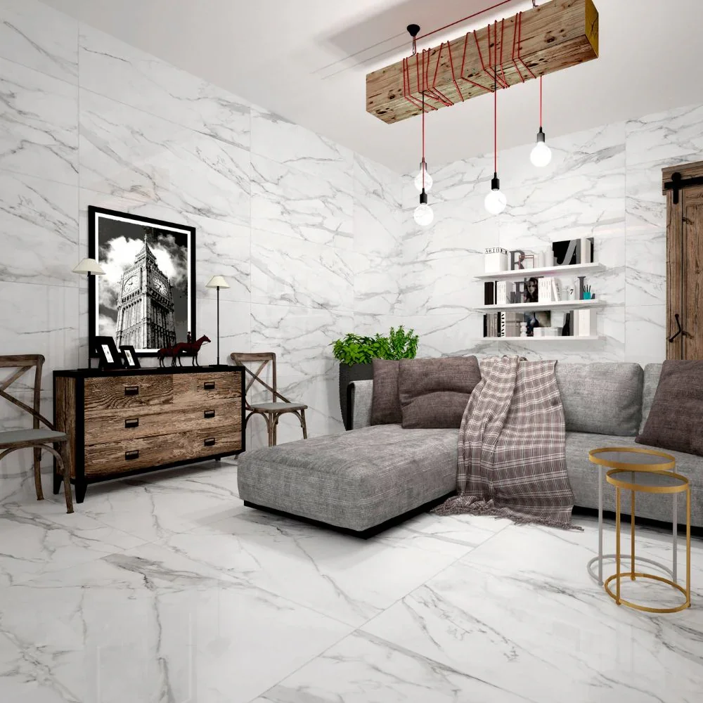 Leonardo White Porcelain Tile 60 x 120cm - Image 2