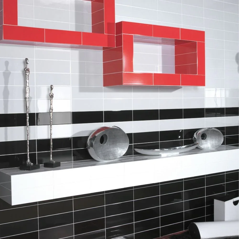 Lesso Black Subway Tile 10 x 30cm