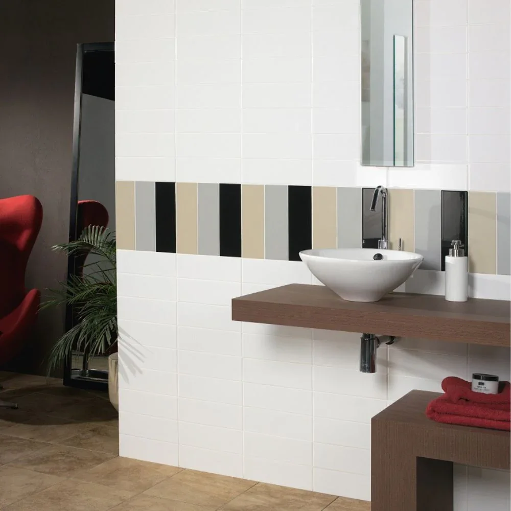 Lesso White Subway Tile 10 x 30cm
