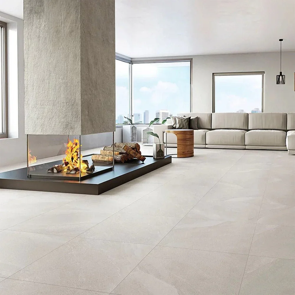 Muiz White Porcelain Tile 60 x 60cm
