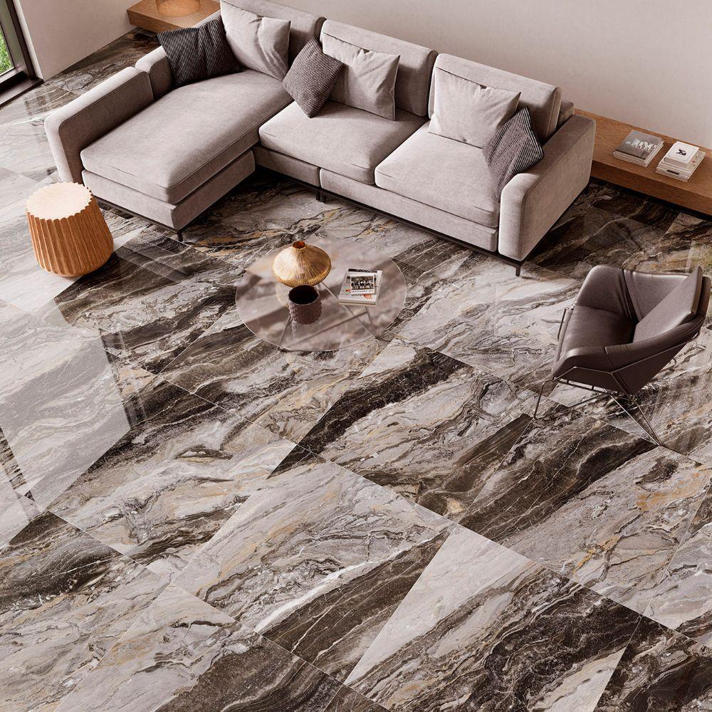 Obacko Black Porcelain Tile 60 x 120cm
