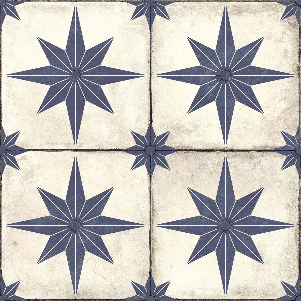 Pav Star Blue Wall Tile 45 x 45cm