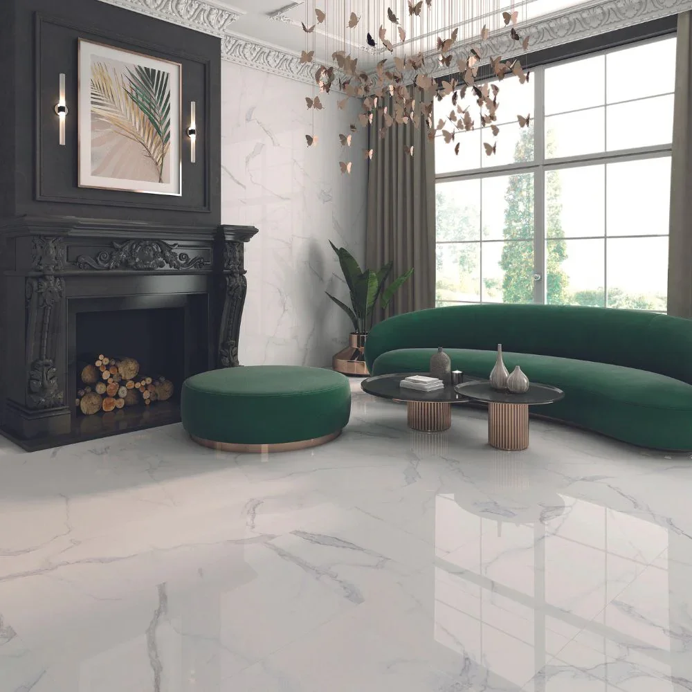 Platin White Porcelain Tile 60 x 60cm