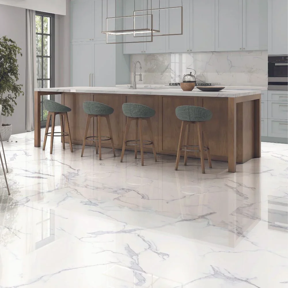Platin White Porcelain Tile 60 x 60cm - Image 2