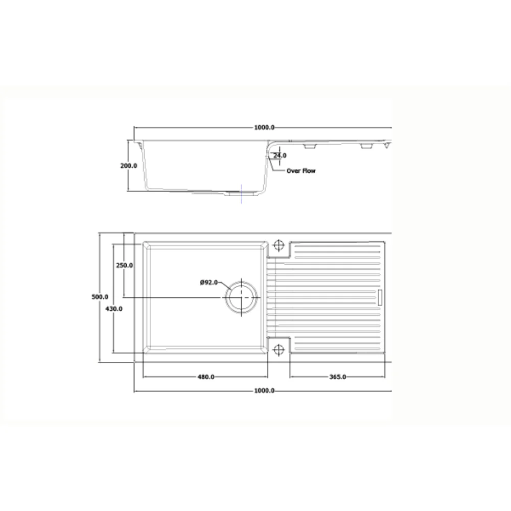 SHARDUNO 100I Large Black Sink - Image 2