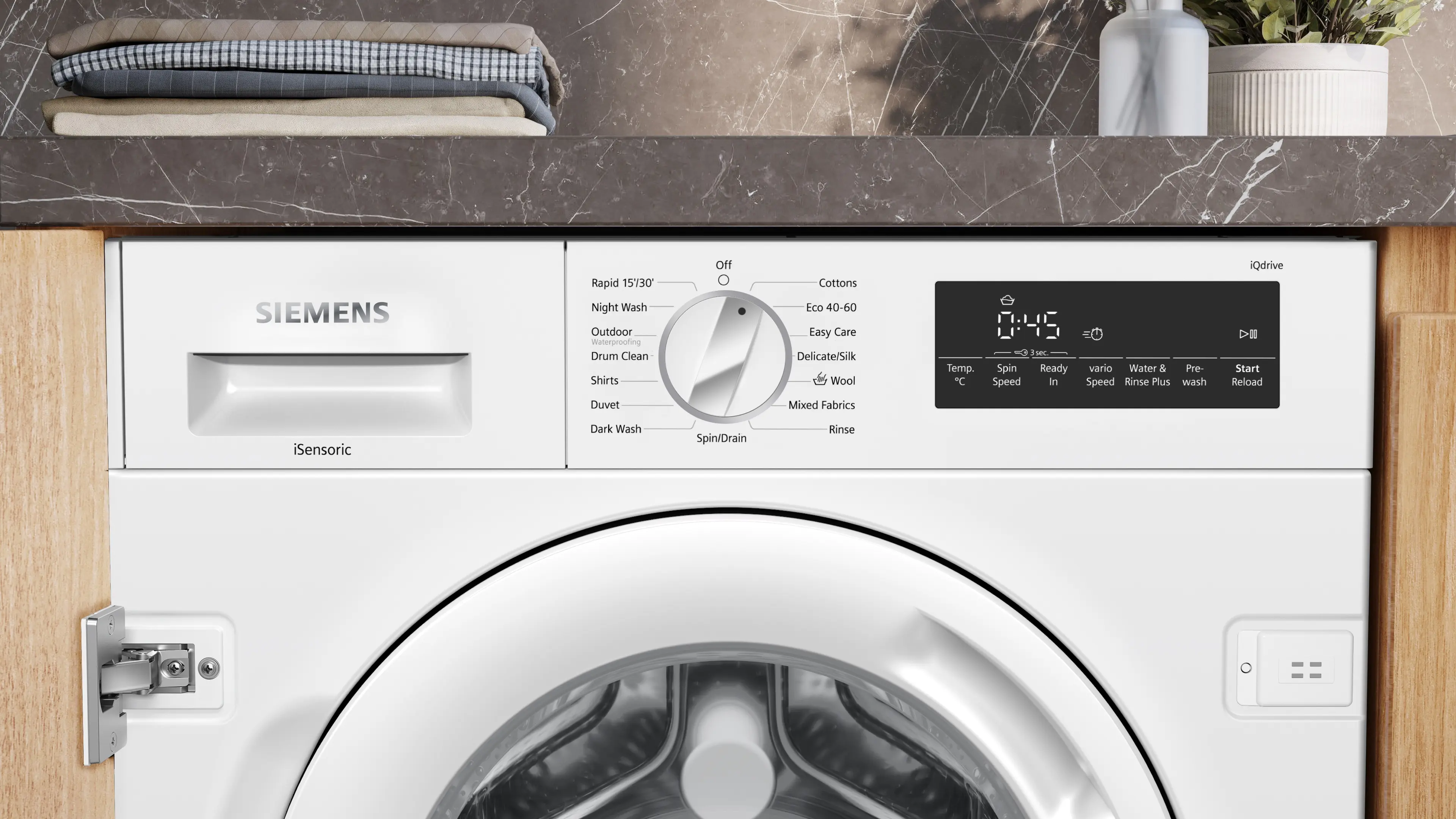 SIEMENS iQ700 Built-in washing machine 8 kg max. 1400 rpm - Image 2