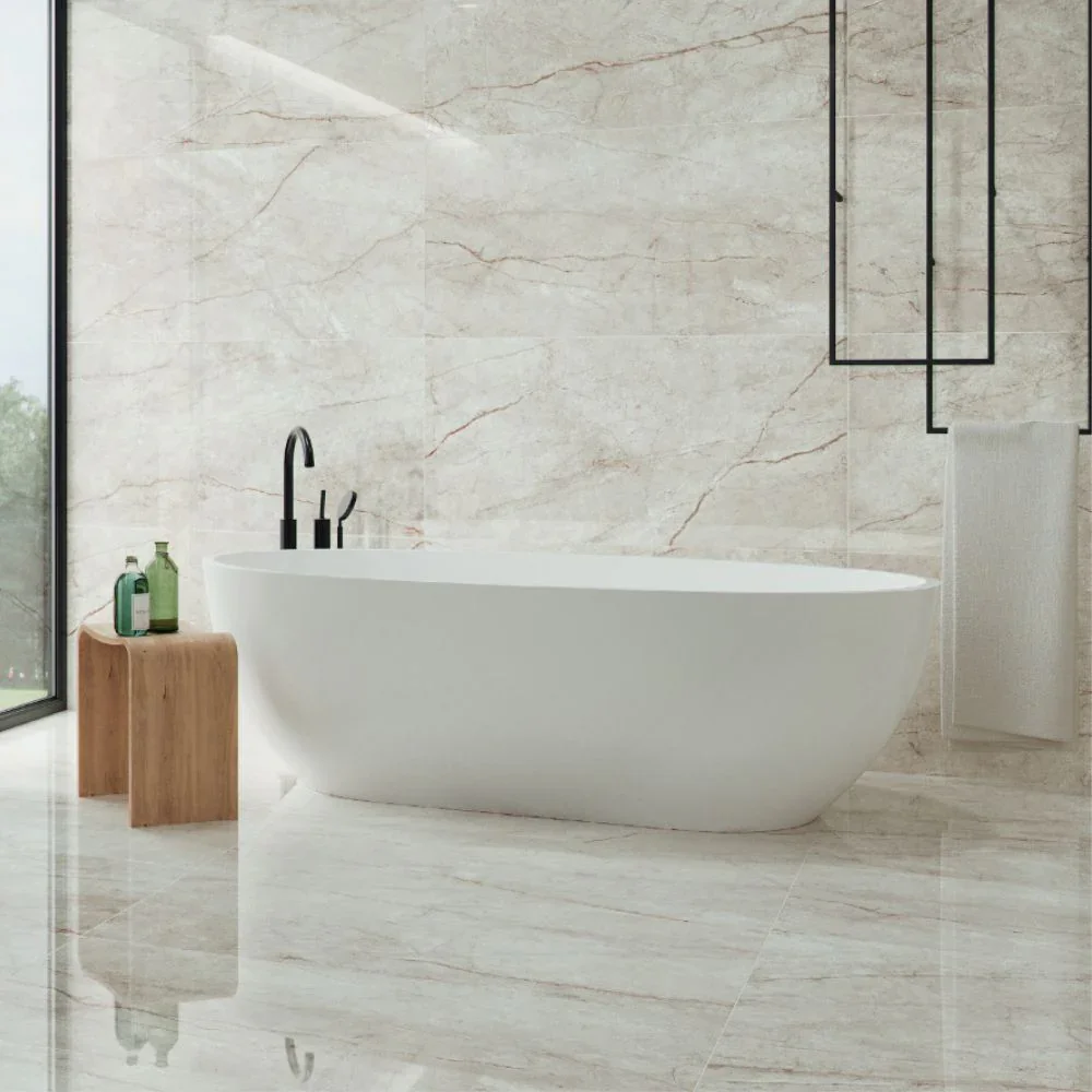 Tropical White Porcelain Tile 60 x 120cm